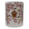 Northlight 5" Hand Painted Sparrows and Berries Flameless Glass Christmas Candle Holder